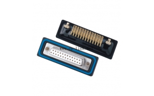 D-Sub female waterproof connector,panel mount,PCB,right angled,front mout